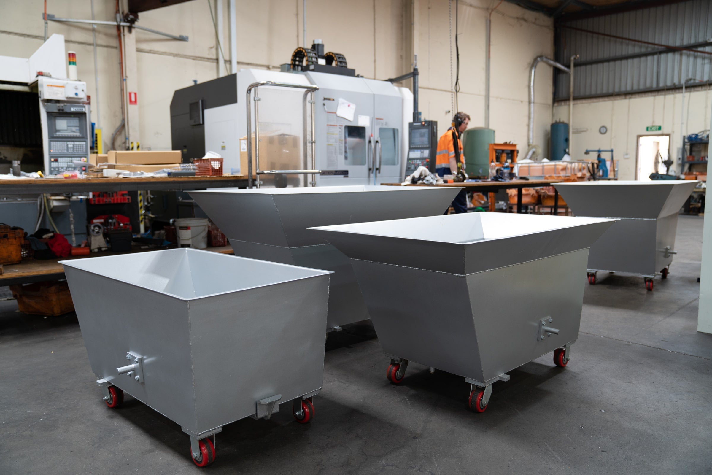 Swarf Bins in Perth & Australia - Swarf & Tipping Bin System